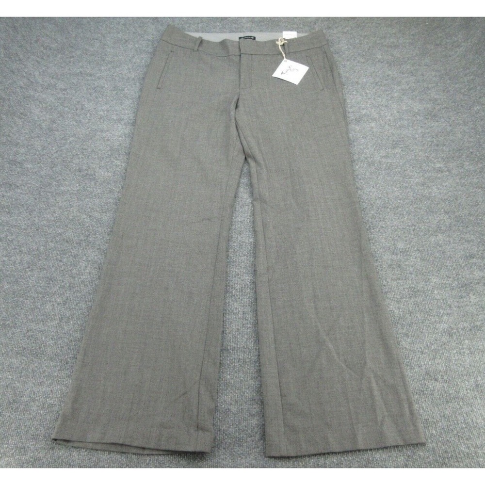 Dockers Womens Trouser Leg NWT Regular Gray Herringbone Wide Leg Pants 14 M